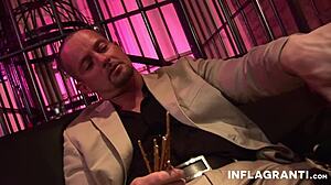 Short Haired Whore’s Feet Drenched in Hot Sperm