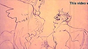 intriguing vintage erotic drawings featuring anime, comics, and antique styles.