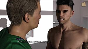 Big tits brunette rides in hentai!