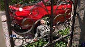 First Time 3D Hentai Meeting with Stepmom and Family in Santa County. Big Cock Action Unfolds in Animated Game.