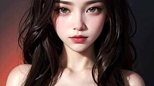 i feel so amazed by this ai generated model girl with big-tits in ai art 14