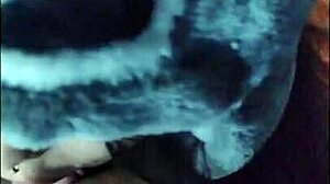 Beautiful 18-19 Year Old Babe White Moon Giving Deepthroat Blowjob To Submissive