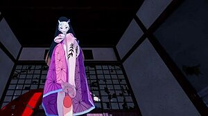 nezuko kamado and daki have intense sex in demon slayer pov hentai 😈