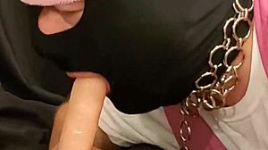 training this guy to suck cock like pro