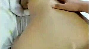 Excited woman gives big ass to friend for cowgirl fucking in homemade scene