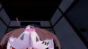 nezuko kamado and daki have intense sex in demon slayer pov hentai 😈