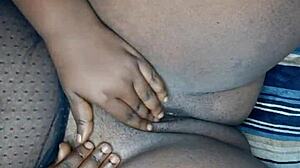 Horny BBW Milf Has Quickie Fingering Orgasm