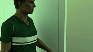 Big tits brunette rides in hentai!