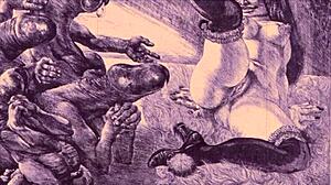 intriguing vintage erotic drawings featuring anime, comics, and antique styles.