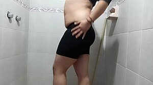 Masturbating in the bathroom with vibrator part 1