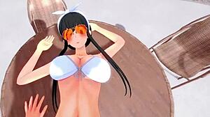 Yor Forger Feels Intense Passion In Bikini Pool Hard Sex Scene From Spy X Family And Genshin Impact