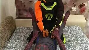 Spiderman And Biker Encounter