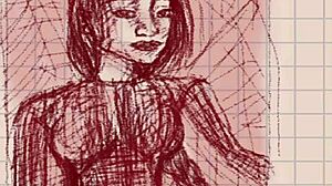 drawing hot asian milf getting xxx in hentai