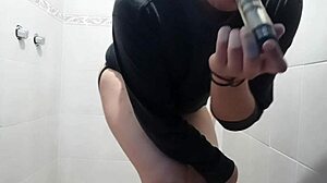 Masturbating in the bathroom with vibrator part 1