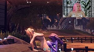 i want you to cum on me in this hentai scene