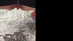 sofie marie gets pissed on outdoors 😏