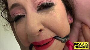 Ugh, this ugly skank takes it hard! 😱