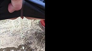 sofie marie gets pissed on outdoors 😏