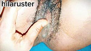 Min styvmammas stora svarta röv blir borrad hårt med drypande creampie.