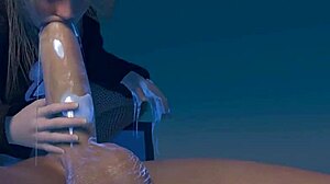 Filles à gros seins en anime 3D hentai sucent et baisent une ado futa 18+