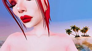 Perverted mermaid gives deep throat blowjob to huge BBC in POV Sims 4 cosplay.