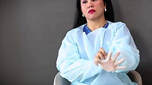 Medical Fetish Alert! Latex Gloves Play in Hospital Setting!