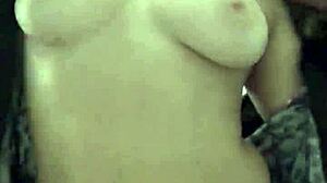 This 18yo blonde teen amateur teases with amazing body and vibrates her pink pussy