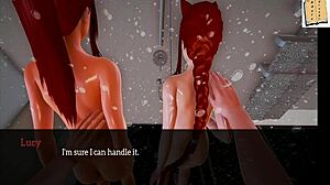 I Play My New Family Game With Redhead Hentai Character