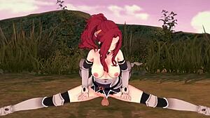 Just chilling with Malty S Melromarc for wild 3D hentai sex outdoors.