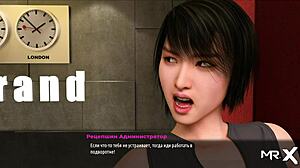 She sucks her finger while caressing herself