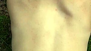 perfect body girl gets cum in ass outdoor creampie