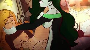 I'm watchin Kim Possible Kim x Shego futa hentai