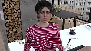 Curvy femdom in sexy outfit dominates with forbidden 3D cartoon lust