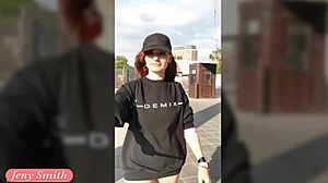 Jeny Smith's Bubble Butt Flashes Ass in Public on Hidden Spy Cam