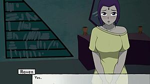 Raven's Suggestive Boobjob In 18Titans