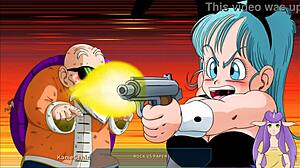 Dragon Ball MILF fucks in time travel multisex adventure.