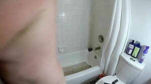 Angel lover enjoys relaxing shower bathing session with sexy latina vibe