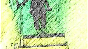 Creampie inside a wife in a menage a trois