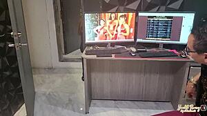 we get horny playing with our boyfriend's big cock orally