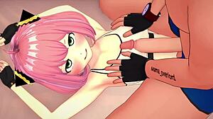 wow, anya craves a huge cock between her tits but ends up banging hard!