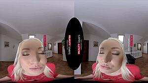 time to seal the deal with this blonde babe in stockings