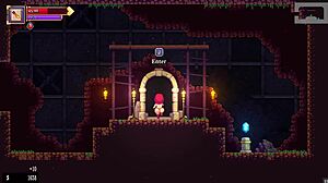 scarlet maiden explores gloryhole with futanari blowjob in caves.