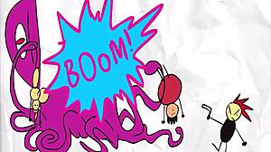 Funny cartoon compilation with stockings and group scenes