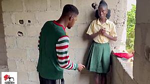 Hey, caught this sexy teen student masturbating by the bush!