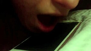 Nerdy Girl Throws Phone to Cuck Boyfriend.