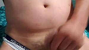 Gay Boy Masturbates In Underwear