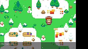 Christmas Hentai Game with Poppy Covered in Hot Cum