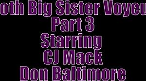 goth stepsister caught in voyeur cumshot series!