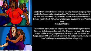 18-Year-Old Bangs Stepmom and Her Big Booty Friends in Comic