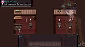 Cute girl finds something strange in man's box